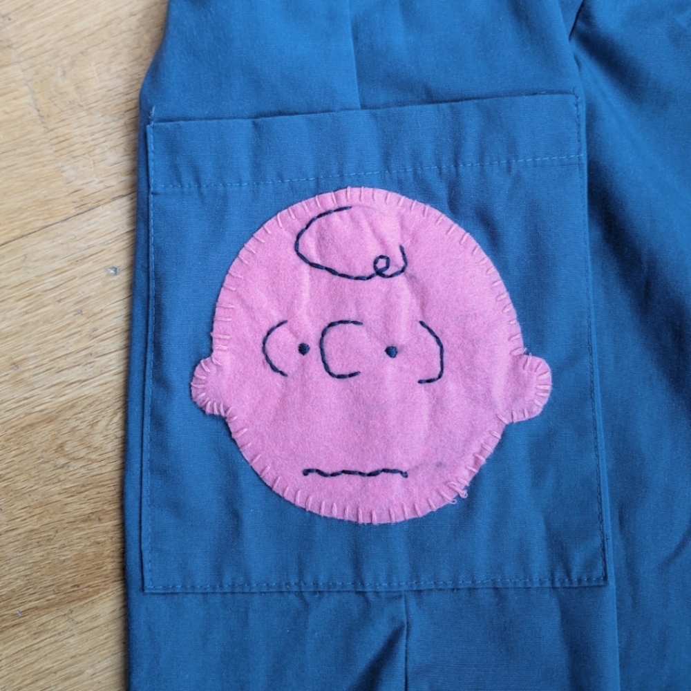 hand embroidered Charlie Brown Pants, small